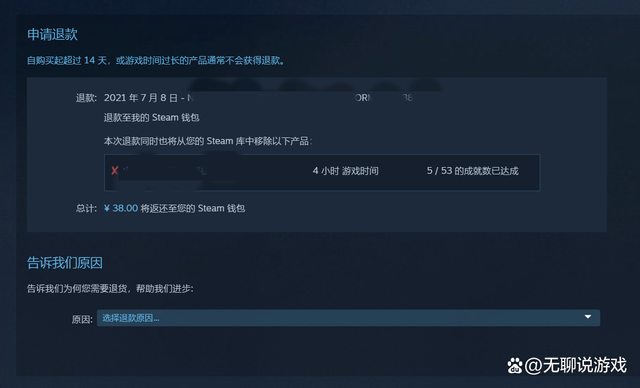 Steam退款政策