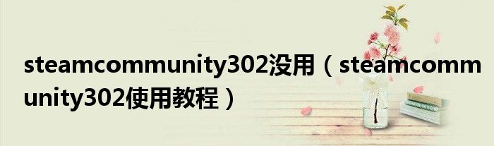 二、Steamcommunity 302的作用与影响